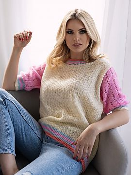 Sveter s krátkym rukávom PeeKaBoo