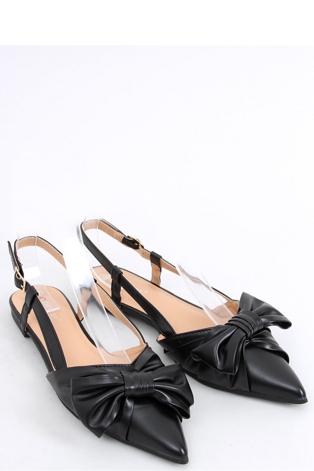 Čierne balerínky s mašľou